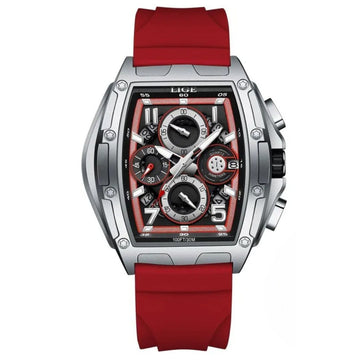 Relógio masculino quartzo Lige Design Carter Red
