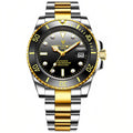Relógio masculino automático Lige Design Dominic Gold Black