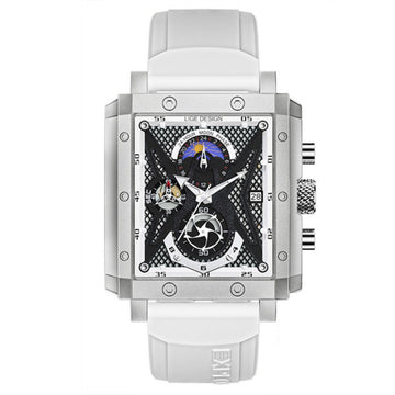 Relógio masculino quartzo Lige Design Petry White