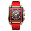 Relógio masculino quartzo Lige Design Stellin Red