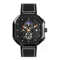 Relógio masculino quartzo Lige Design Logan Noir Black