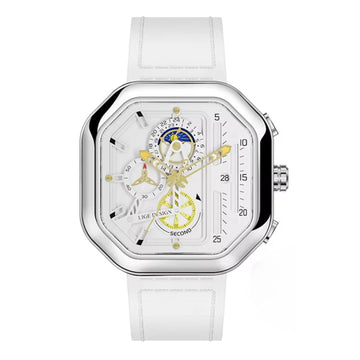 Relógio masculino quartzo Lige Design Logan Noir White