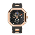 Relógio masculino quartzo Lige Design Logan Rosé Black