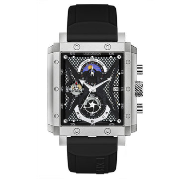 Relógio masculino quartzo Lige Design Petry Black
