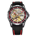 Relógio masculino automático Lige Design Ruug Red