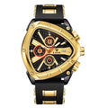 Relógio masculino quartzo Lige Design Hudson Gold Black