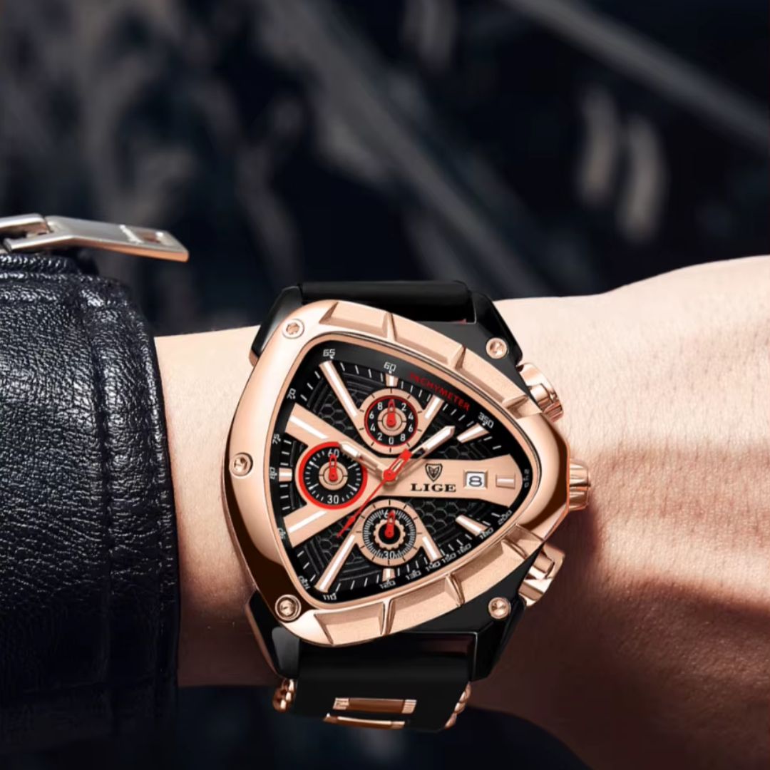 Relógio masculino quartzo Lige Design Hudson R. Black