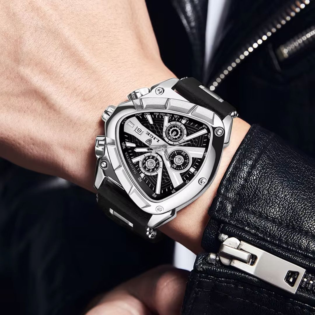 Relógio masculino quartzo Lige Design Hudson S. Black