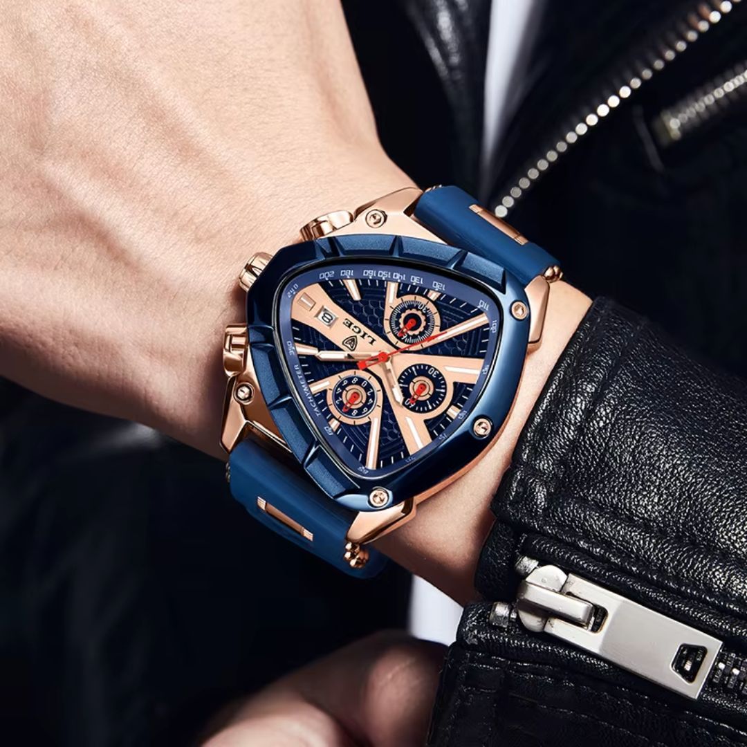 Relógio masculino quartzo Lige Design Hudson Blue