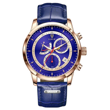 Relógio masculino quartzo Lige Design Olliver Blue